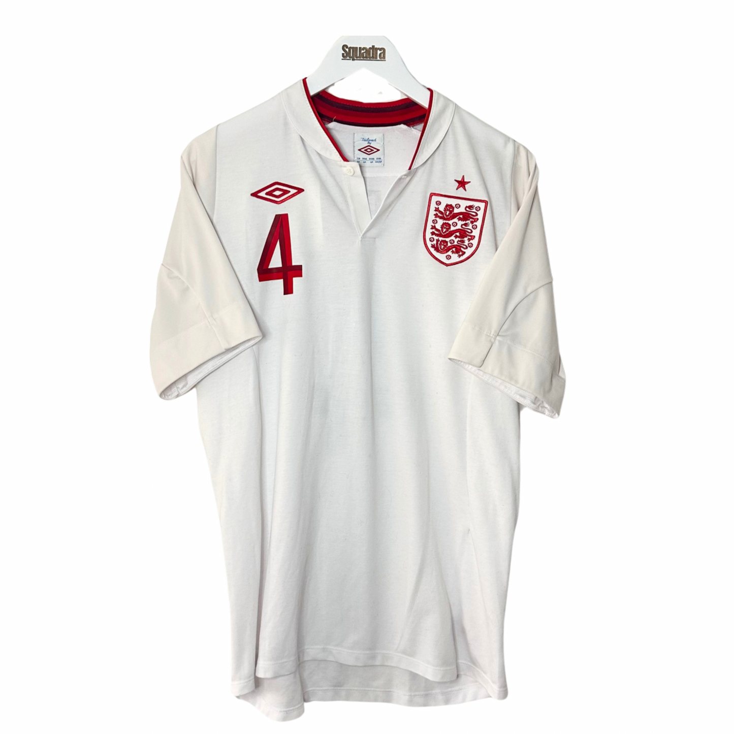 2012 England Home Shirt - Medium - Gerrard 4