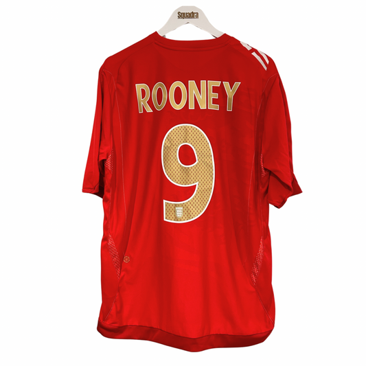 2006 England Away Shirt - XL - Rooney 9