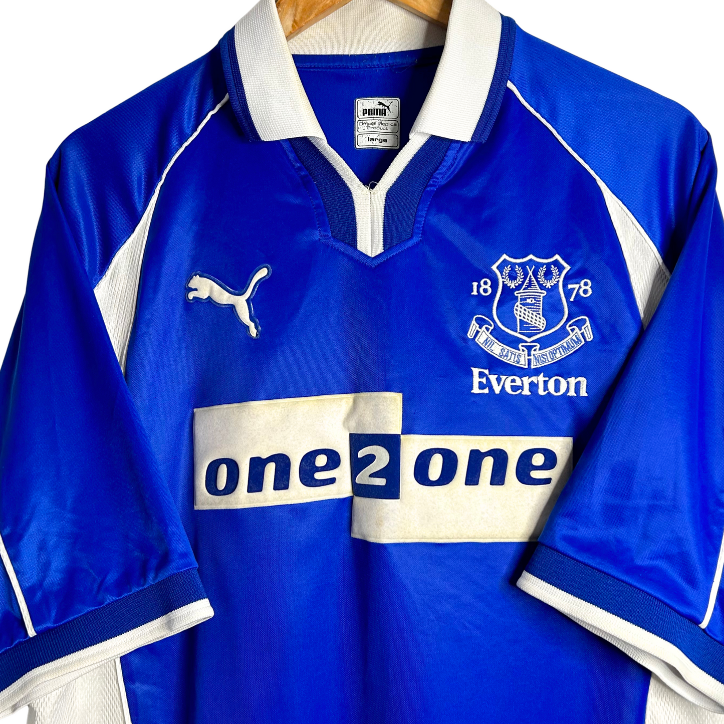 2000-02 Everton Home Shirt - L