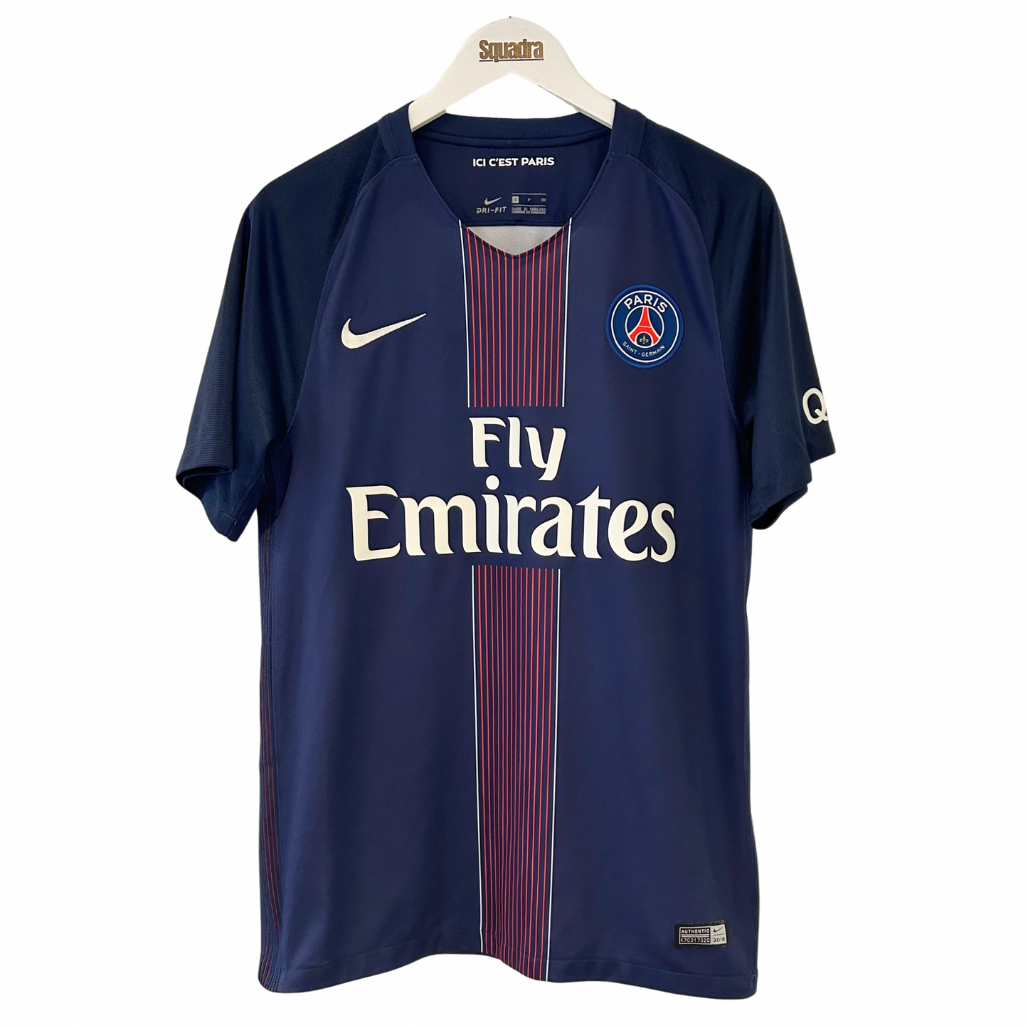 2016-17 PSG Home Shirt - Small - Thiago Silva 2