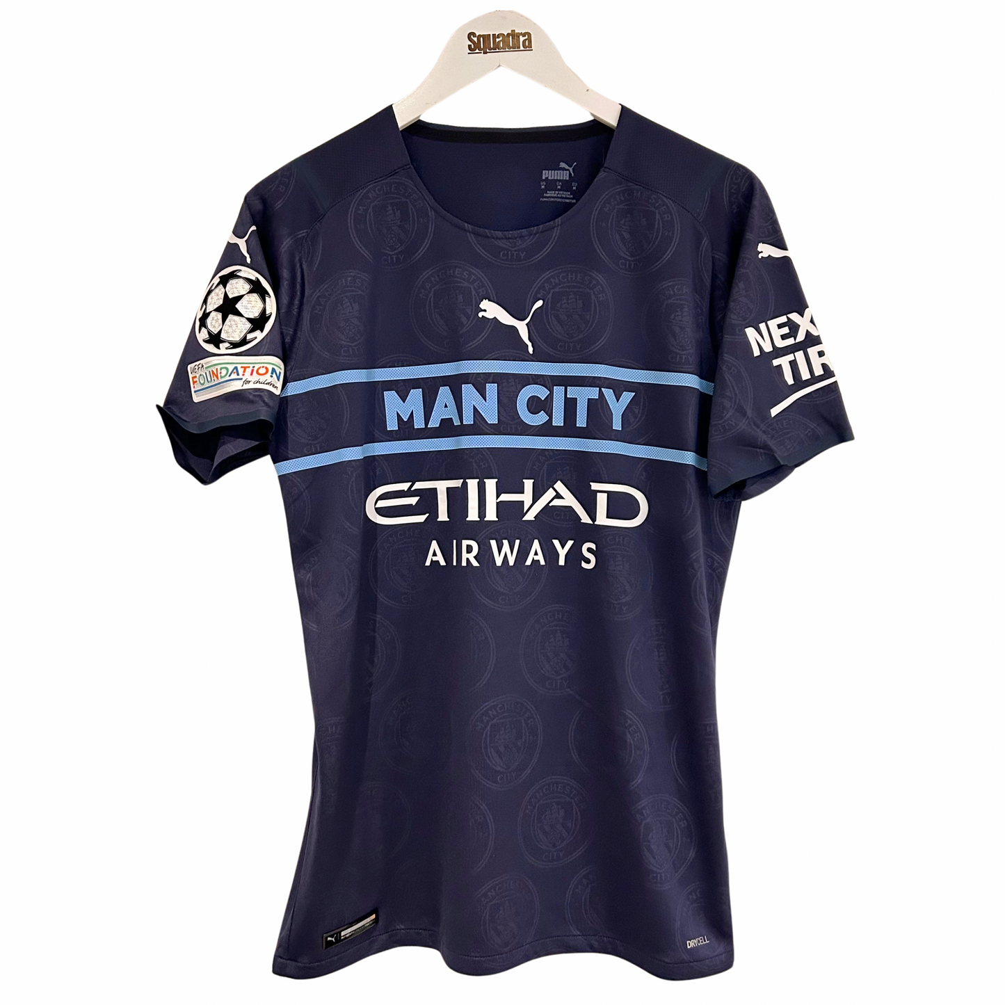 2021-22 Manchester City Match-Issued Third Shirt - Fernandinho 25