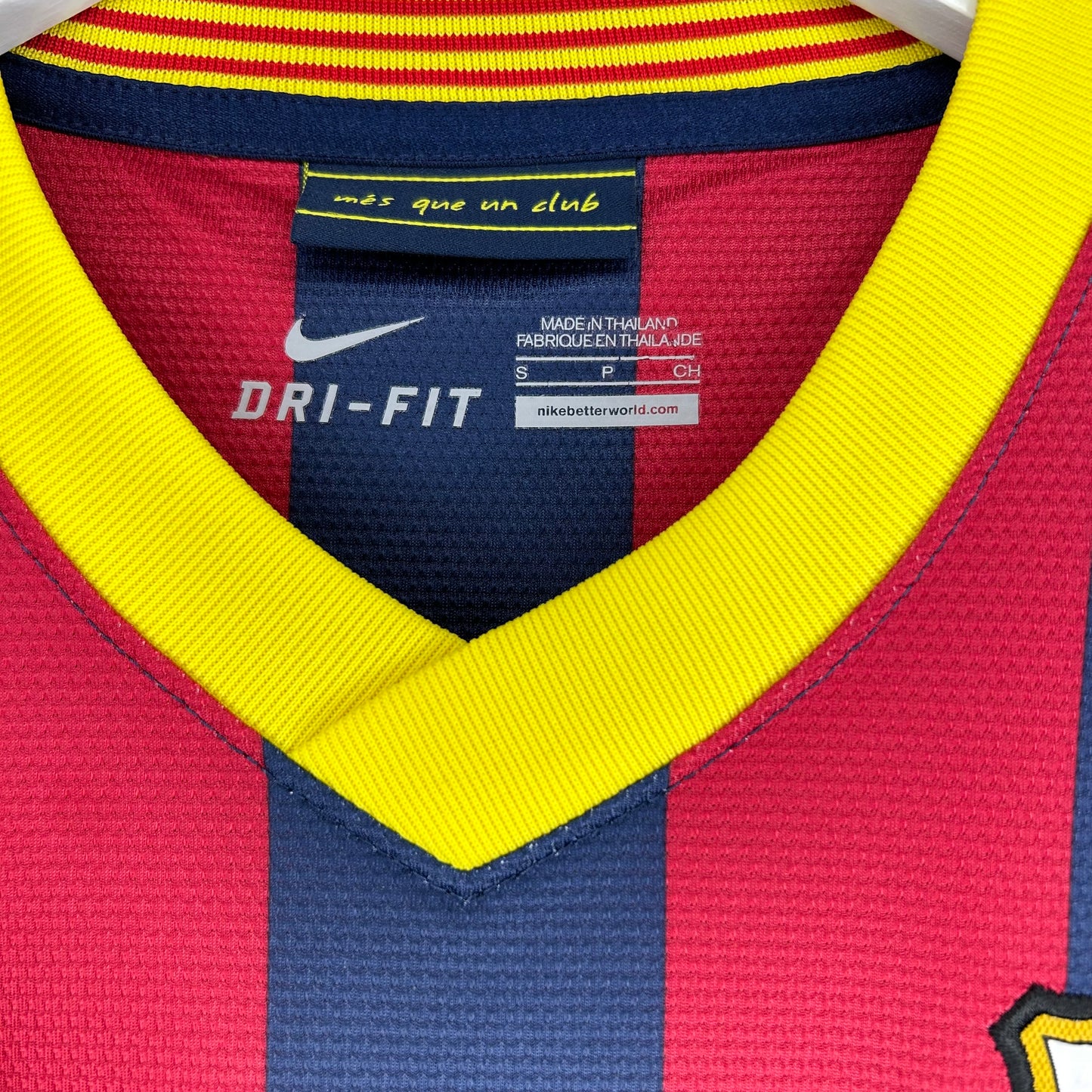 2013-14 Barcelona Sponsorless Home Shirt - Small - Messi 10