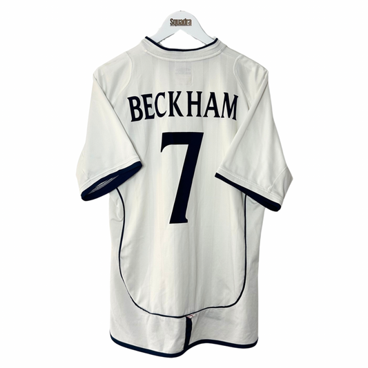 2002 England Home Shirt - Large - Beckham 7