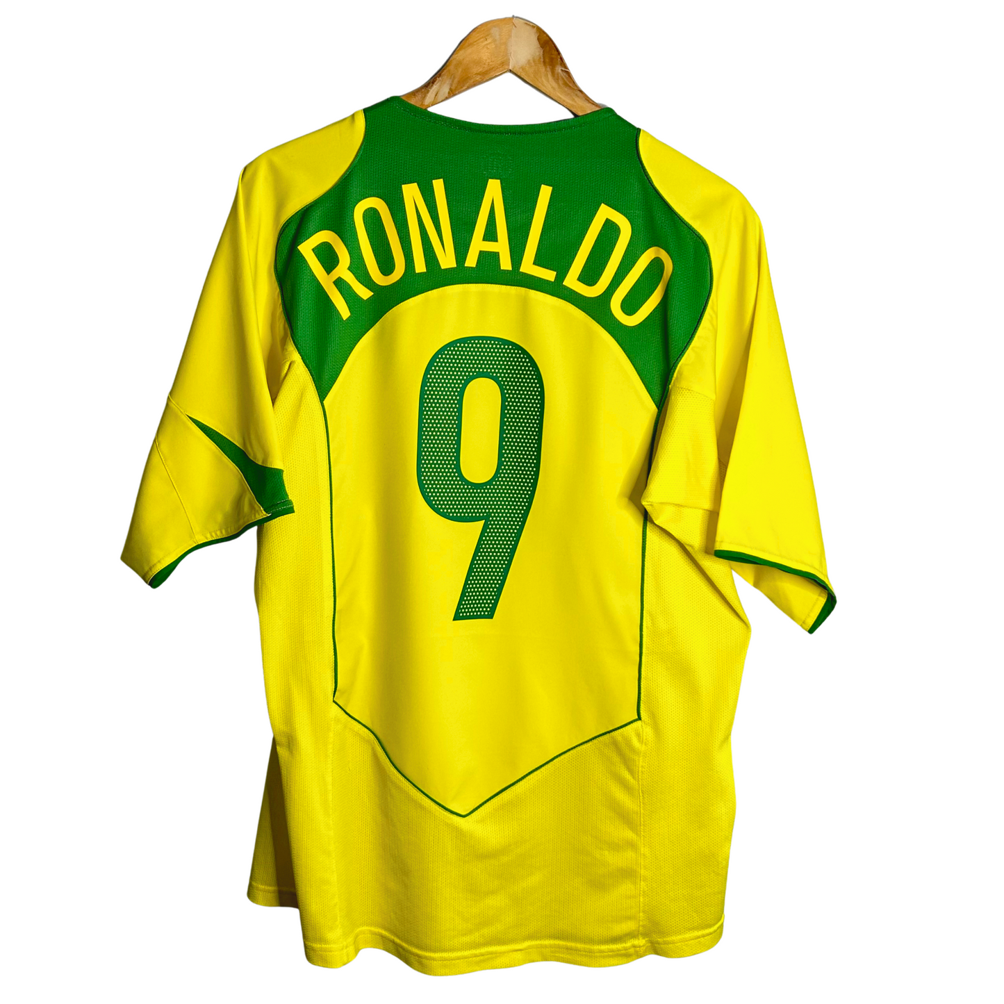 2004 Brazil Home Shirt “Ronaldo 9” - L