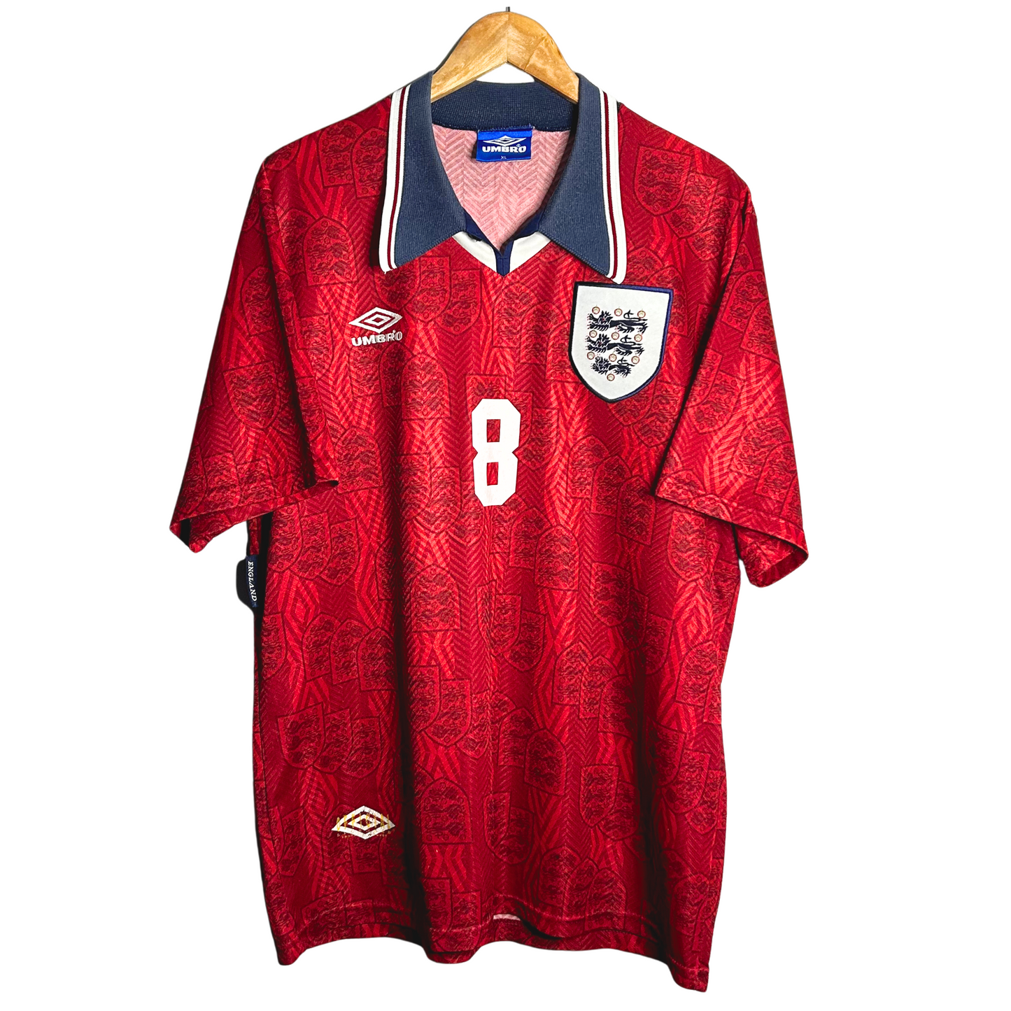 1994 England Away Shirt “Gascoigne 8” - XL