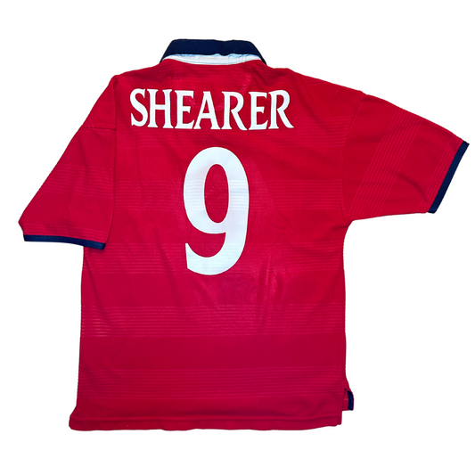 2000 England Away Shirt - Great - Medium - Shearer 9