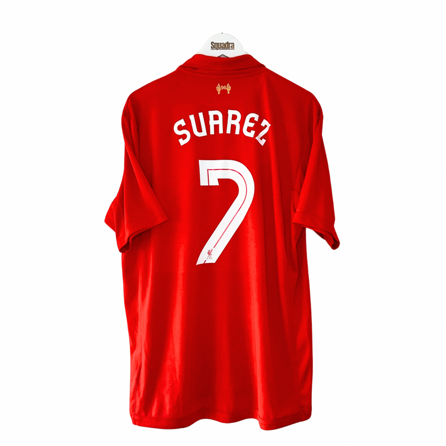 2012-13 Liverpool Home Shirt - XL - Suarez 7