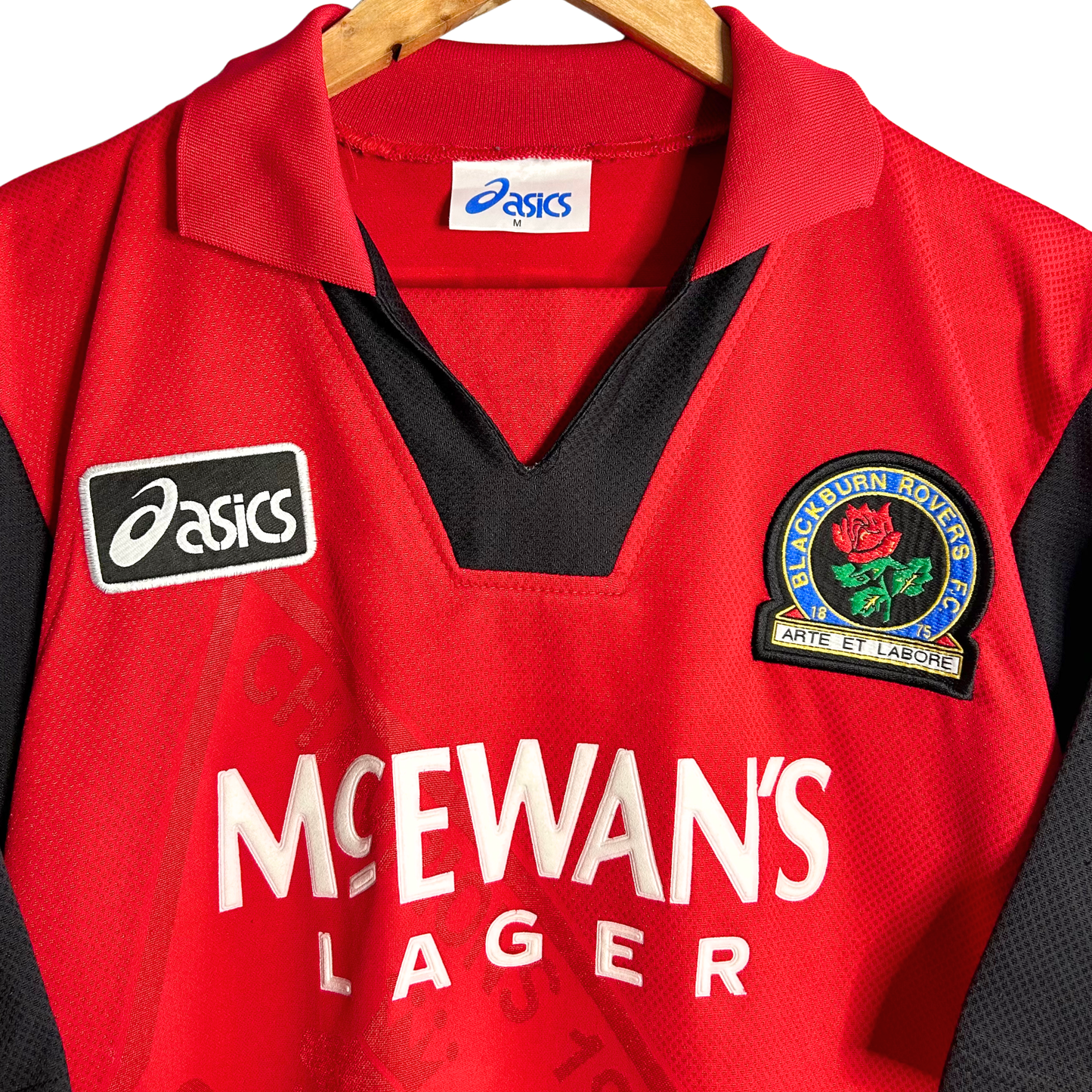 1995-96 Blackburn Rovers Away Shirt “Shearer 9” - M