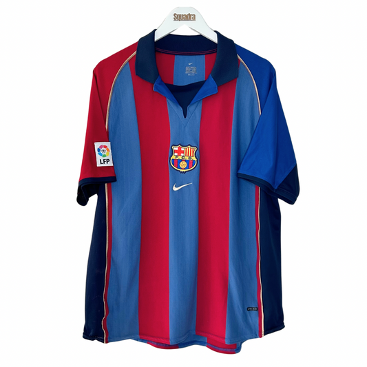 2001-02 Barcelona Home Shirt - Large