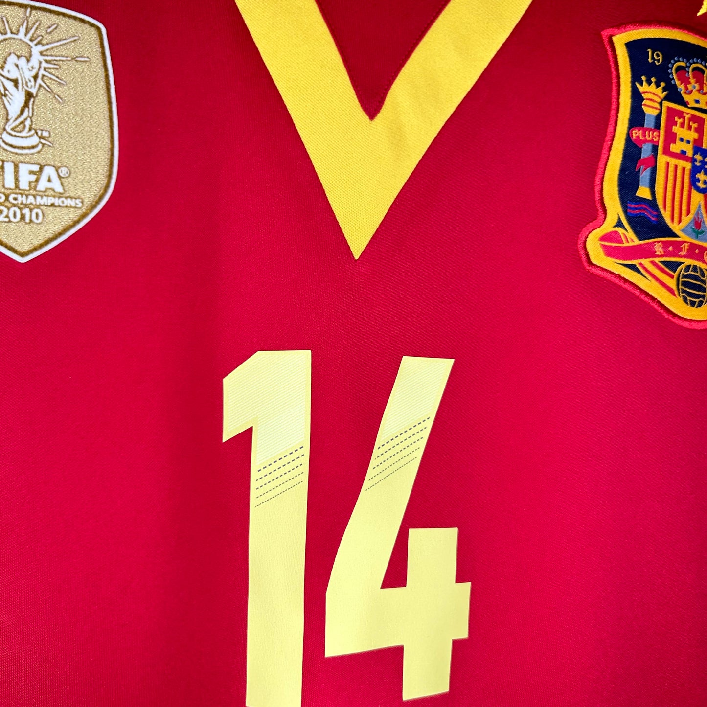 2013 Spain Home Shirt - Large - Alonso 14