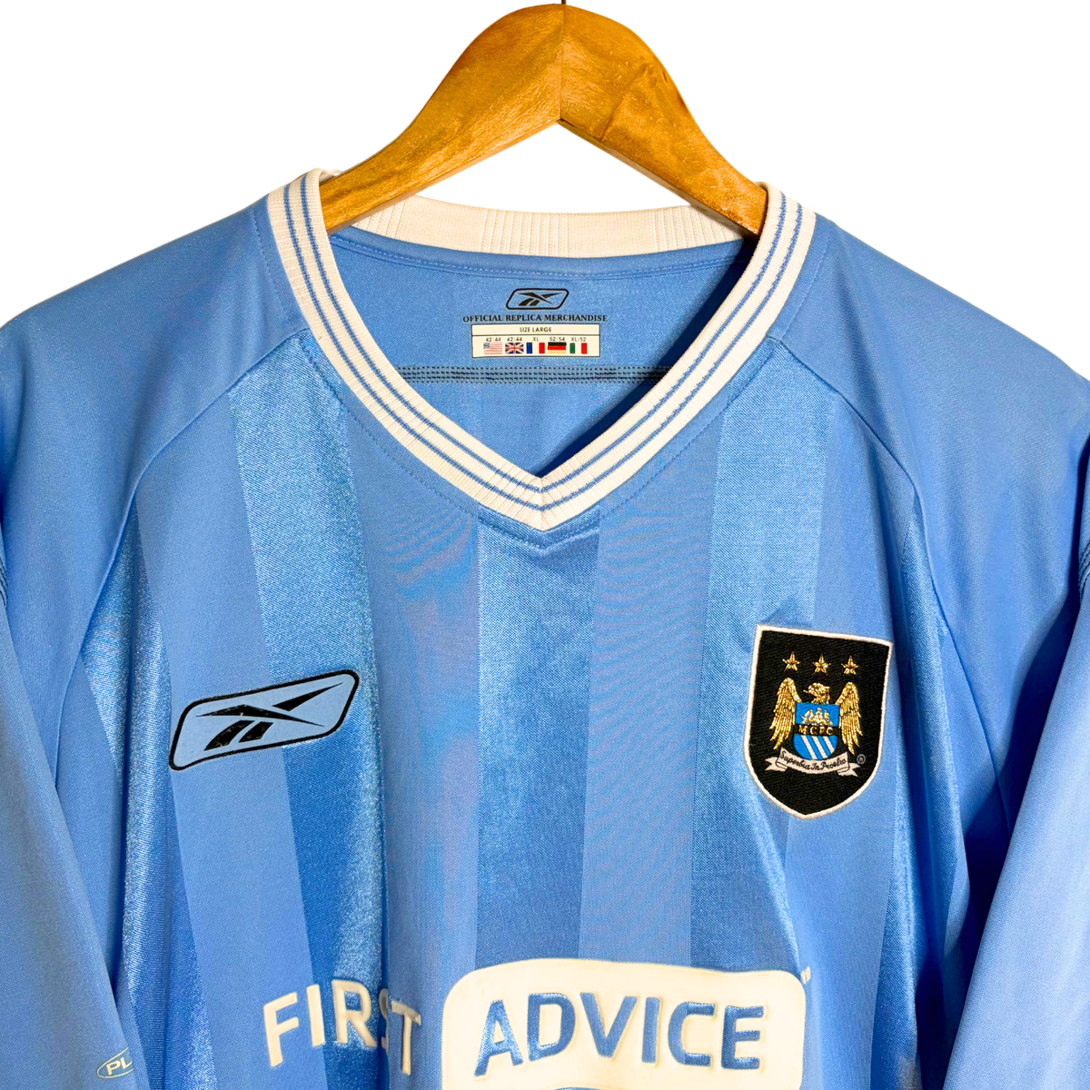 2003-04 Manchester City Home Shirt - L