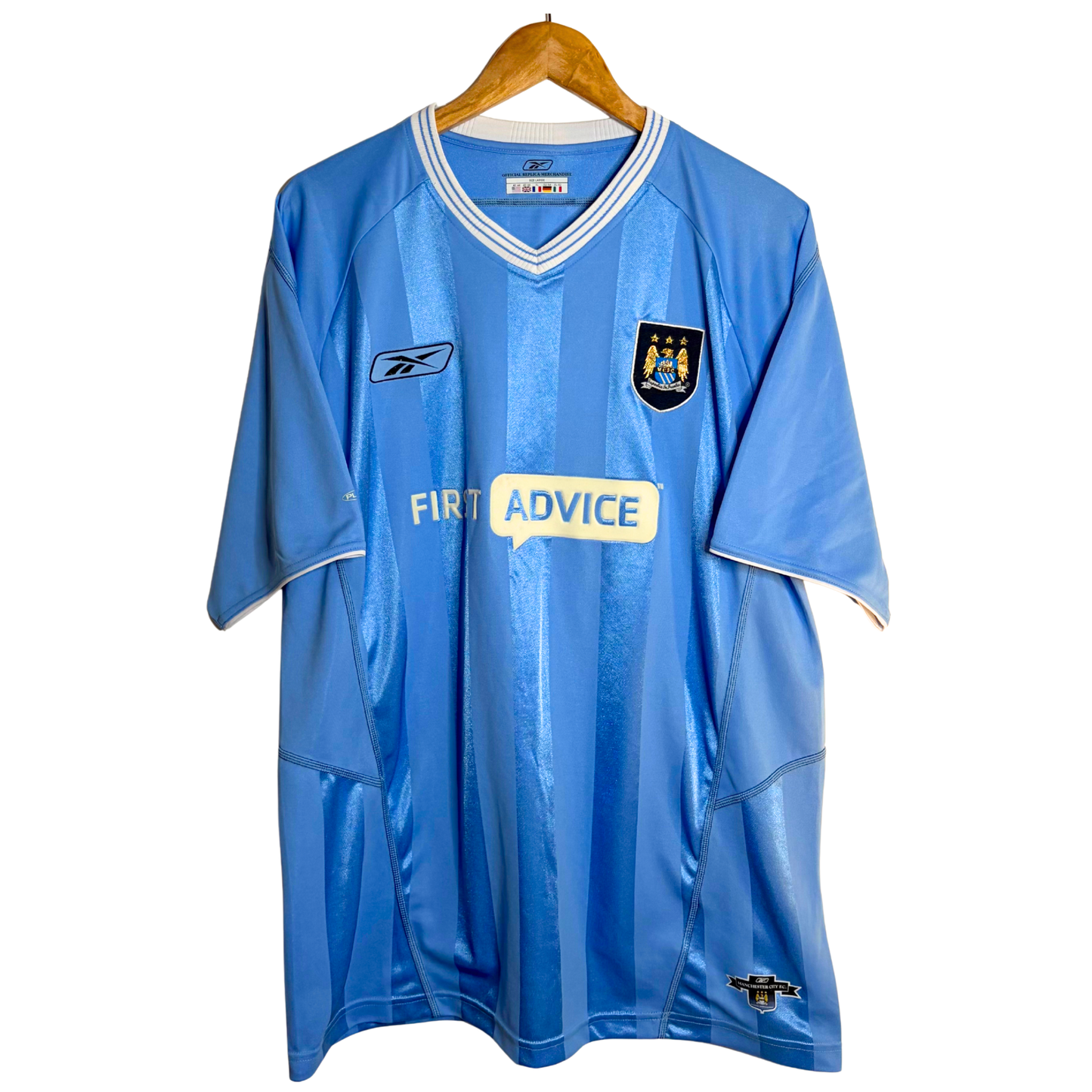 2003-04 Manchester City Home Shirt - L