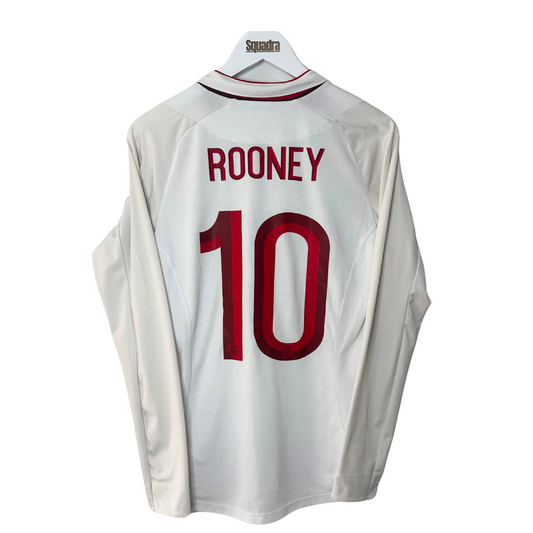 2012 England Home Shirt L/S - Small - Rooney 10