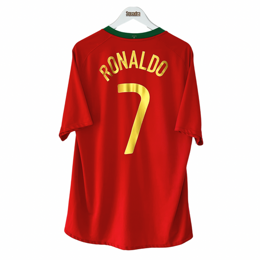 2008 Portugal Home Shirt - Large - Ronaldo 7