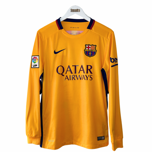 2015-16 Barcelona Away Shirt L/S - Small