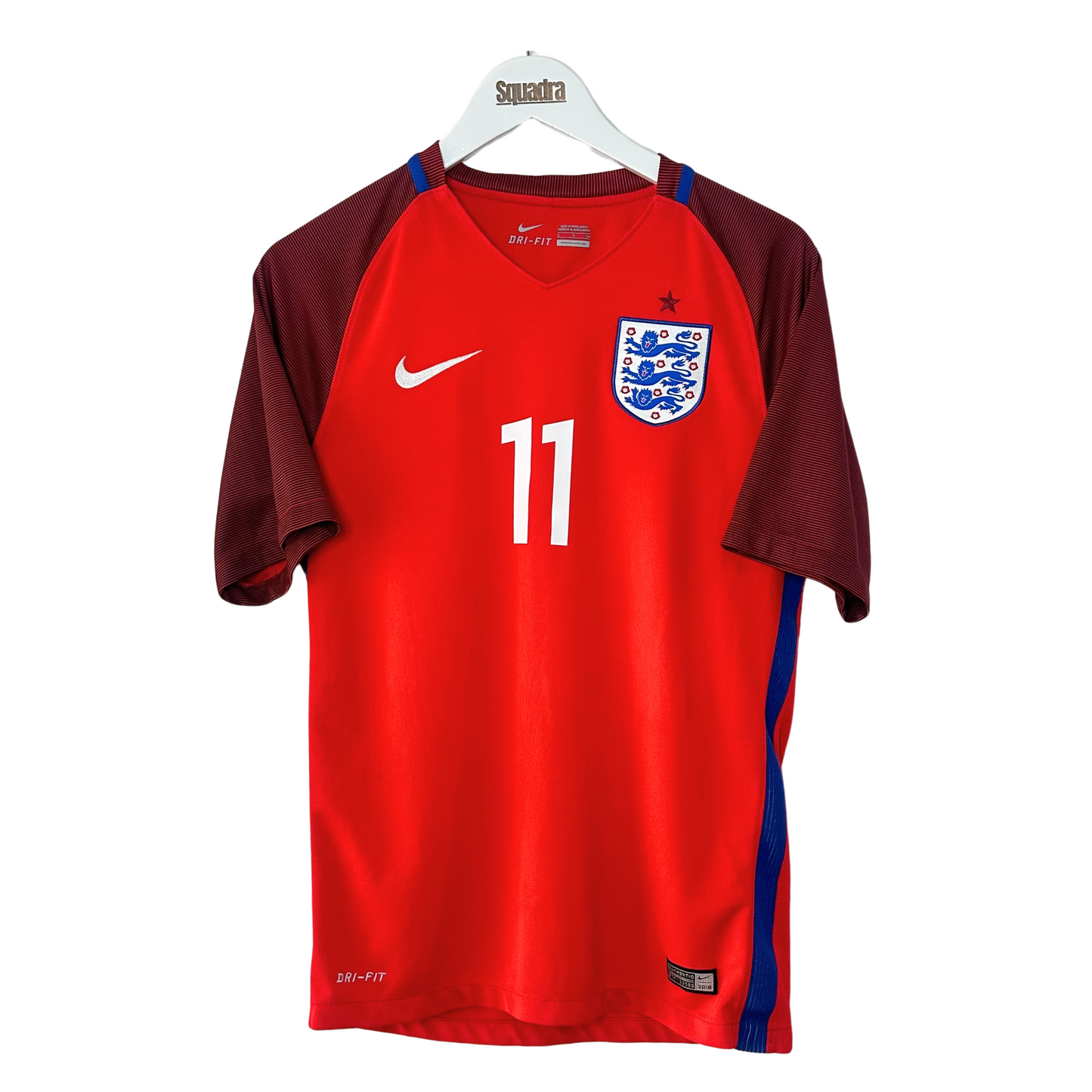 2016 England Away Shirt - Small - Vardy 11