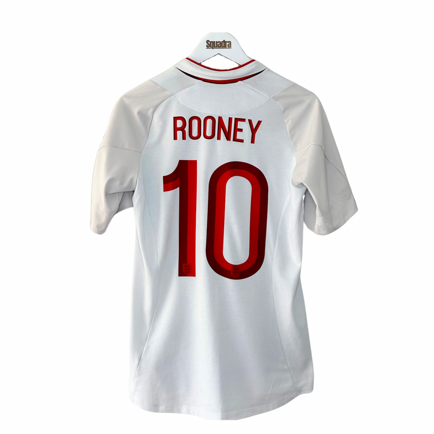 2012 England Home Shirt - Excellent - Small - Rooney 10