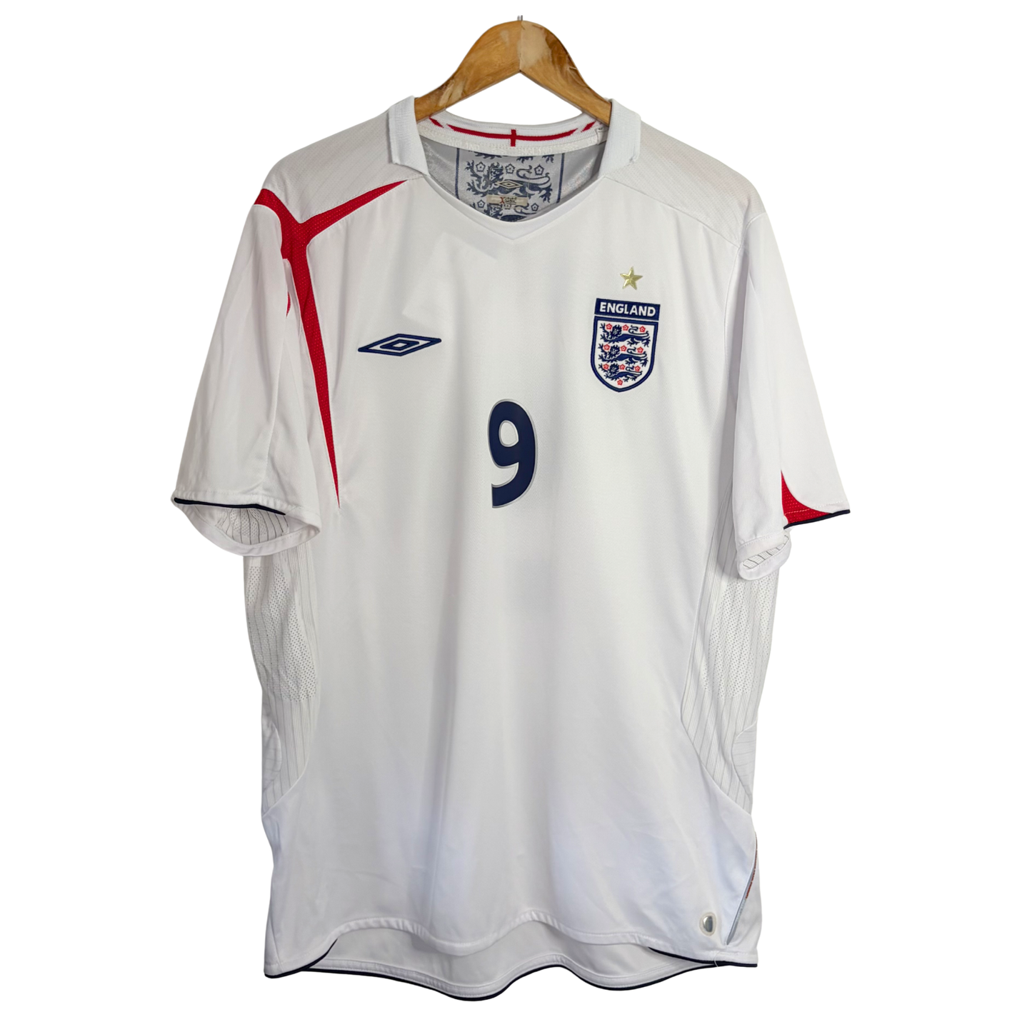 2006 England Home Shirt “Rooney 9” - XL