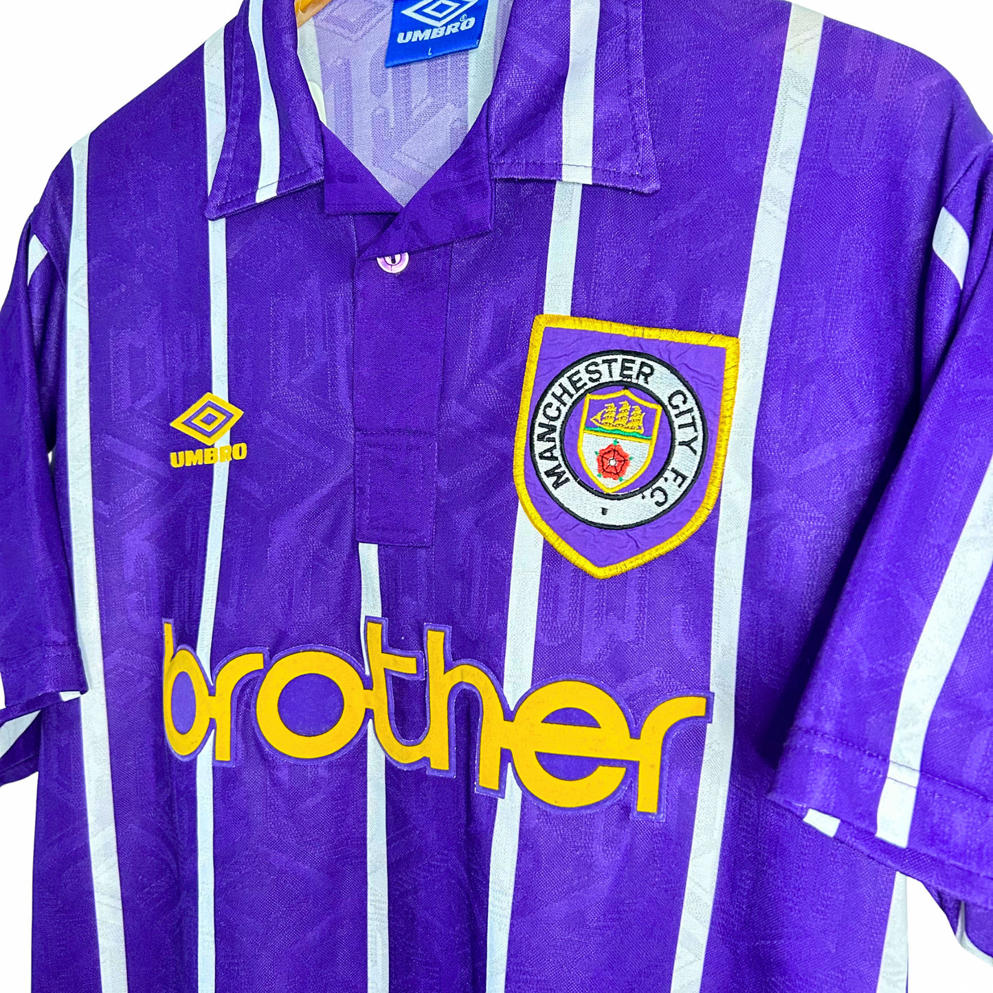 1992-94 Manchester City Away Shirt - L