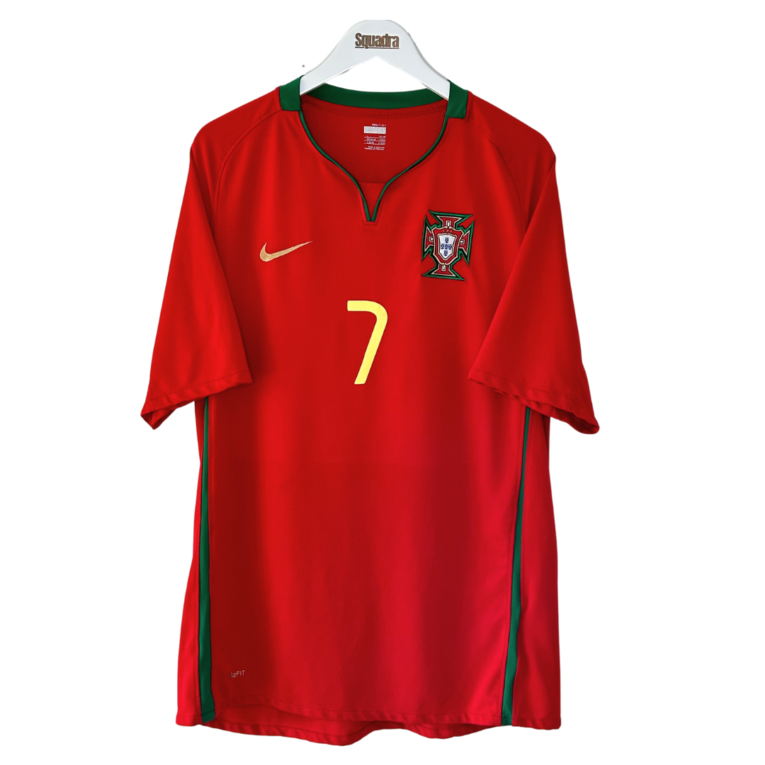 2008 Portugal Home Shirt - Large - Ronaldo 7