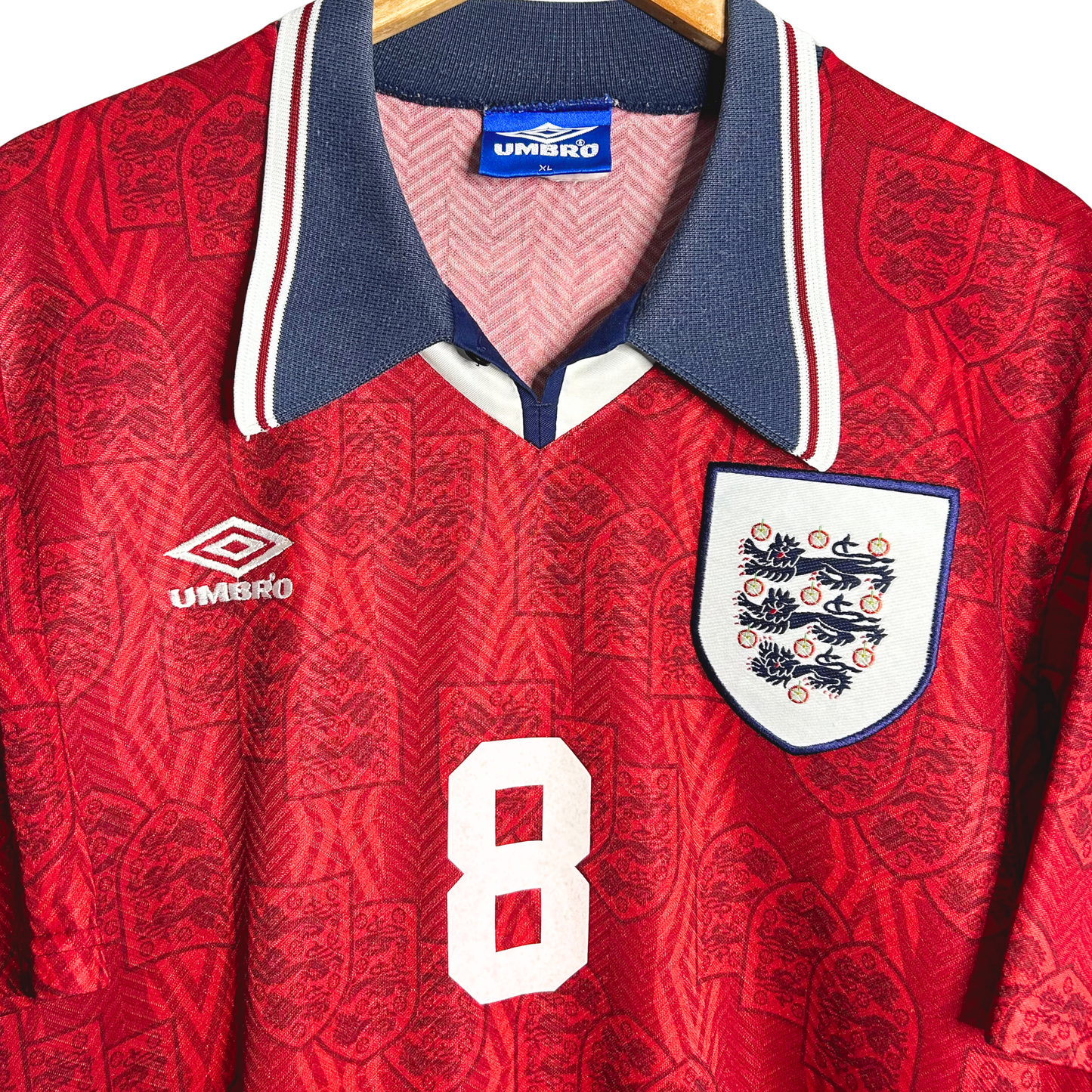 1994 England Away Shirt “Gascoigne 8” - XL