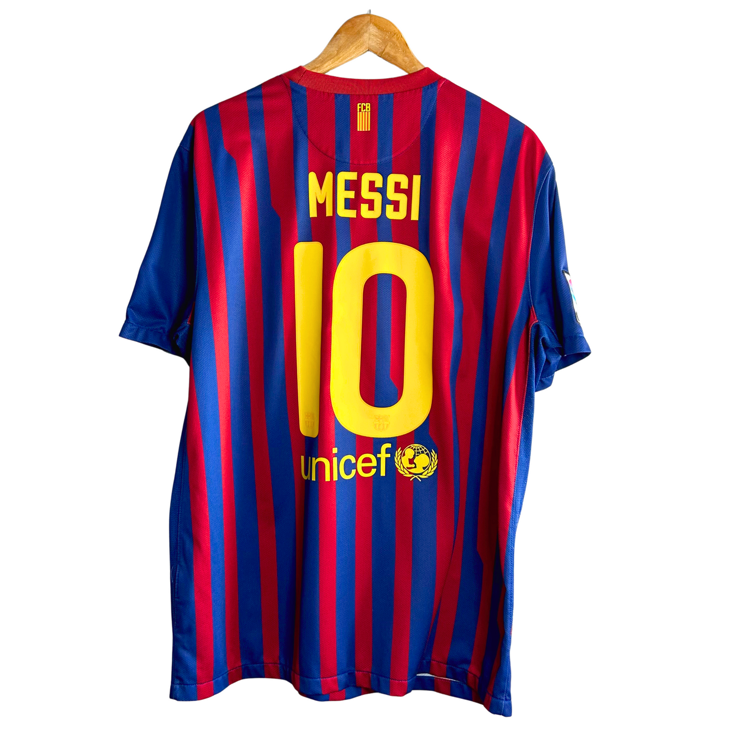 2011-12 Barcelona Home Shirt “Messi 10” - XL