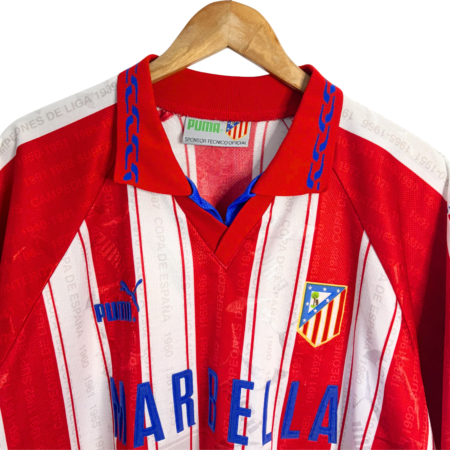1995-96 Atletico Madrid Home Shirt - XL